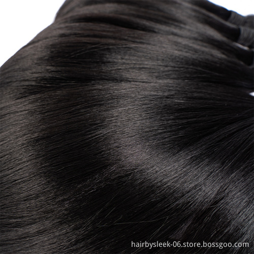 24 inches black silky base straight wave heat resistant synthetic hair bundles Synthetic Braiding Hair  brazilian hair extension